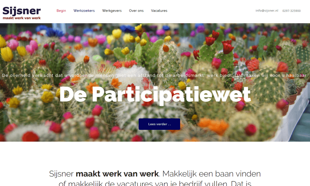 Sijsner - website-ontwerp, -content en begeleiding realisatie